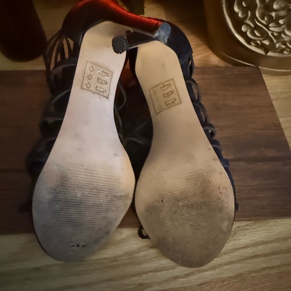 Aldo Black Strappy Heels 3” heel - Picture 7 of 7